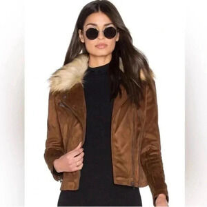 John + Jenn Faux Suede Jacket